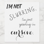 Grappig wijnetiket wijn etiket (Enkel label)