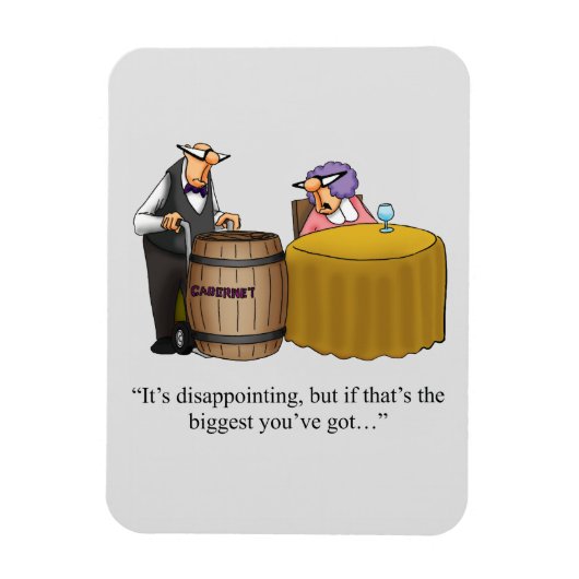 Grappig wijnmagneet Humor cadeau Magneet (Verticaal)