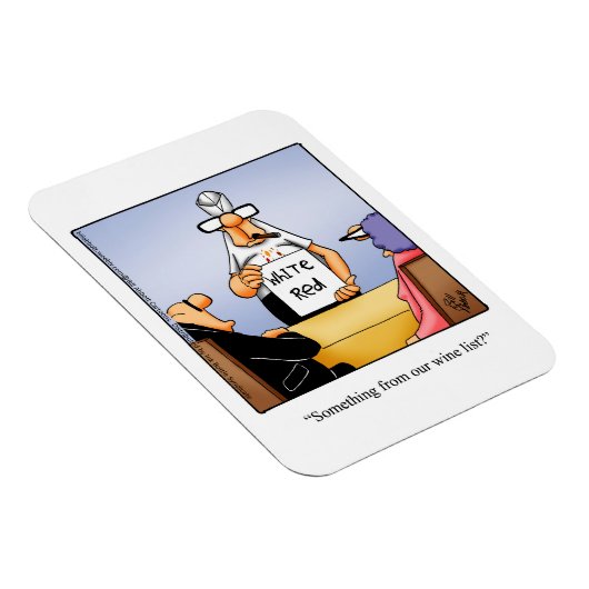 Grappig wijnmagneet Humor cadeau Magneet (Rechterzijde)