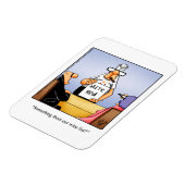 Grappig wijnmagneet Humor cadeau Magneet (Linkerzijde)