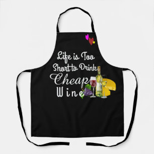 Grappig wijnschort - Cadeau voor wijnliefhebbers Schort