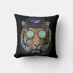 Grappig wild gekleed als Funny Bengal Tiger Kussen