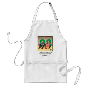 Grappig Wine Cartoon Gift! Standaard Schort