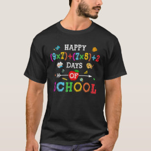 Grappig Wiskunde Formule 100 dagen van schoolpijn T-shirt
