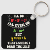 Grappig Wiskunde leraar Joke citaten dat is waar i Sleutelhanger (Achterkant)