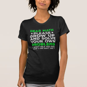 Grappig Wiskunde Problemen op school wiskundestrij T-shirt
