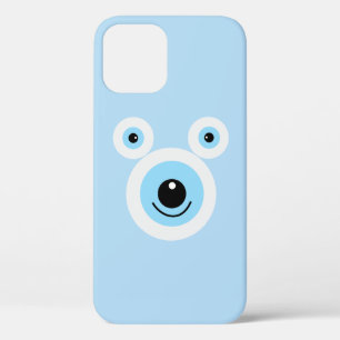Grappig wit beer gezicht iPhone 12 hoesje