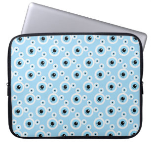 Grappig wit beer gezicht laptop sleeve