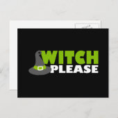 Grappig 'Witch Please' Briefkaart (Voorkant / Achterkant)