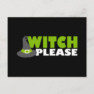Grappig 'Witch Please' Briefkaart