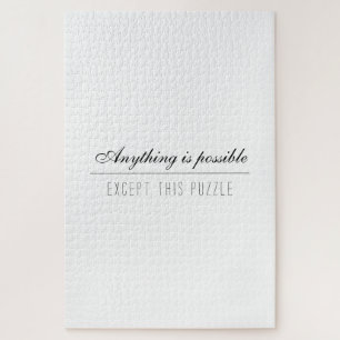 Grappig witte vaste kleur onmogelijke uitdaging legpuzzel