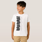 Grappig Wobbly Piano Keyboard - Pianist & Muzikant T-shirt (Voorkant volledig)