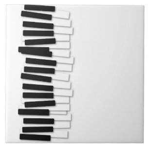 Grappig Wobbly Piano Keyboard - Pianist & Muzikant Tegeltje