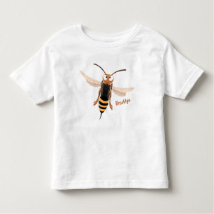 Grappig woedende wesp cartoon illustratie kinder shirts