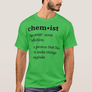 Grappig woordenboek van de chemicus t-shirt
