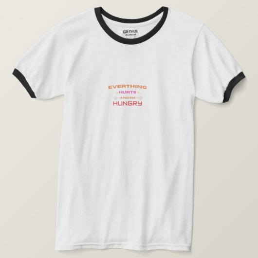 Grappig Workout Quote T-Shirt (Design voorkant)