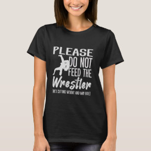 Grappig worstelen ontwerp voor jongens alsjeblieft t-shirt
