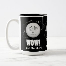 Grappig "Wow" Moon Face Coffee Mok