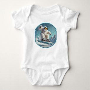 Grappig Yeti Legend Snowboarden Winter Avontuur Romper