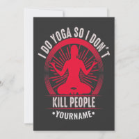 Grappig Yoga dat ik Yoga doe, dus ik vermoord geen