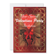 Grappig zebra & liefdeshart Valentijns  feest