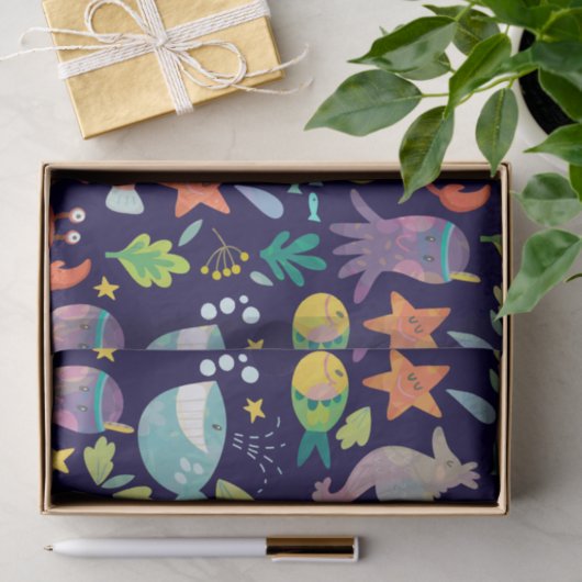 Grappig Zee Wereld Tissuepapier (Geschenk)