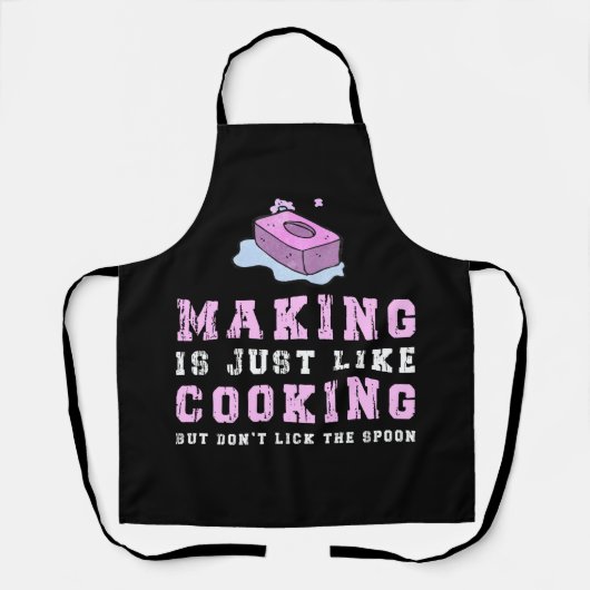 Grappig zeepgeschenk voor mannen vrouwen zeep make schort (Voorkant)