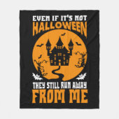 Grappig zelfs als het geen halloween fleece Blanke Deken (Voorkant)