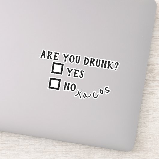 Grappig zijn uw Drink tacos-laptop Sticker (Detail)