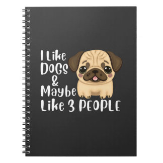 Grappig zoals honden en misschien 3 mensen Hondenl Notitieboek