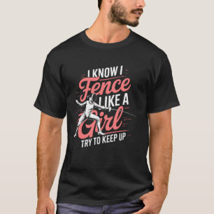 Grappig zoals schermer schermen waardering t-shirt