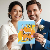 Grappig & Zoet 4e bruiloft Jubileum kaart