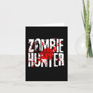 Grappig Zombie Jager Ontwerp Voor Jongens Meisjes Kaart