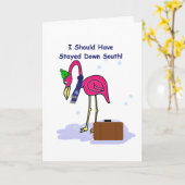 Grappig zou zijn gebleven South Christmas Kaart (Gele Bloem)