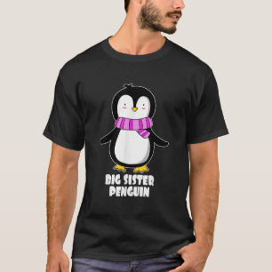 Grappig Zuster Pinguïn Meisje Pinguïn Familie Matc T-shirt