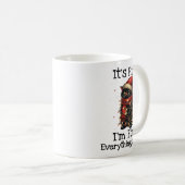 Grappig zwart kat Het is goed dat ik goed ben... a Koffiemok (Voorkant rechts)