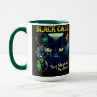 Grappig zwart kat liefhebber faux bootleg 90s Grap