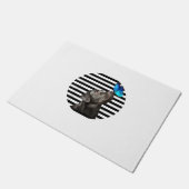 Grappig zwart labrador retriever lab hond eigenaar deurmat (Schuin)