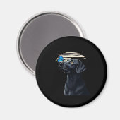 Grappig zwart labrador retriever lab hond eigenaar magneet (Voorkant / Achterkant)