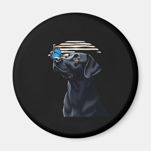 Grappig zwart labrador retriever lab hond eigenaar magneet (Voorkant)