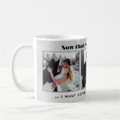 Grappig zwart-wit bruiloft foto Mok (Links)