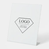 Grappig Zwart Wit Verjaardag Gepersonaliseerde Gif Reclamebord Met Voetstuk (Voorkant)