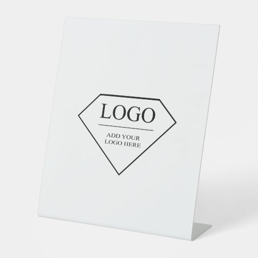 Grappig Zwart Wit Verjaardag Gepersonaliseerde Gif Reclamebord Met Voetstuk (Voorkant)