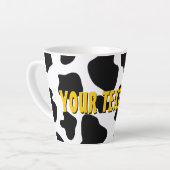 Grappig zwart-witte koe bewijst de laatste mok cad (Linkerhoek)