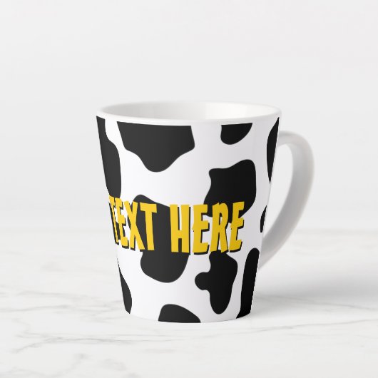 Grappig zwart-witte koe bewijst de laatste mok cad (Rechterhoek)