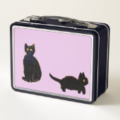 Grappig zwarte katten Art Aangepaste kleur (Achterkant)