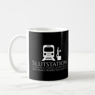 Grappig Zweeds Pun Slutstation Eindstation Koffiemok