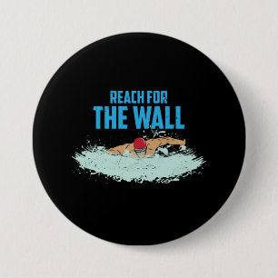 Grappig Zwem Citaat Zwemmer Cadeau Ronde Button 7,6 Cm