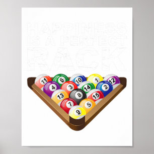 Grappig Zwembad Snooker Perfect Rack Biljart 8 Poster