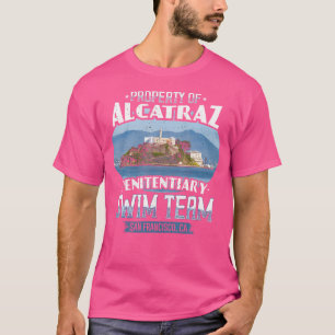 Grappig zwemmen Alcatraz Zwemteam T-shirt